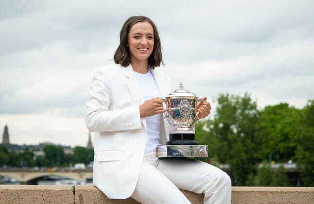 Tennis, French Open, photo opportunity with winner Iga Swiatek