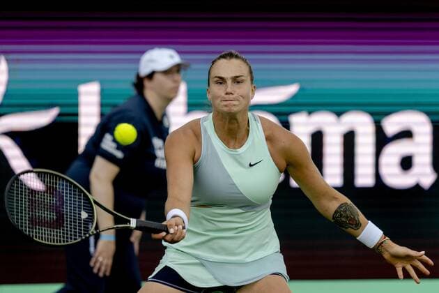 ROSMALEN Tennis star Aryna Sabalenka in action at the international tennis tournament Libema Open The combined Dutch tennis tournament for men and women will be held on the grass courts of Autotron for twelve days ANP SANDER KING xVIxANPxSportx xxANPxIVx 449975563 originalFilename: 449975563.jpg