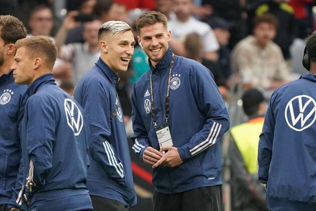 Anton Stach Germany Germany , Nico Schlotterbeck Germany Germany Muenchen 07 06 2022 Germany vs England, Allianz Arena, Nations League A 2 Matchday
