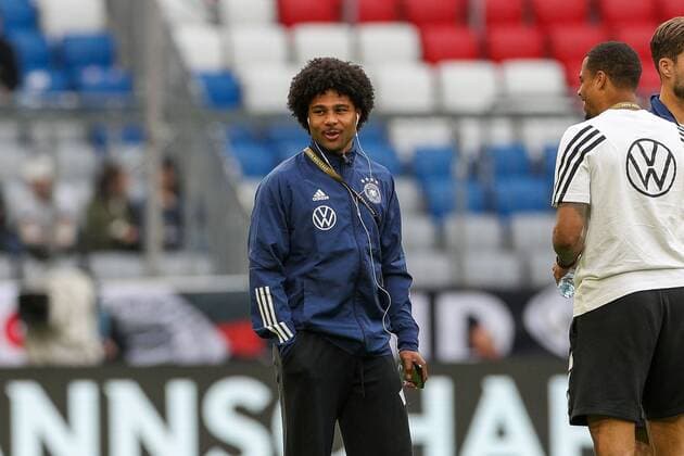 Serge Gnabry 10 Germany , Germany vs England , UEFA , Nations League , Football , 07 06 2022 Munich Bavaria Germany Copyright: xkolbert-press ChristianxKolbertx