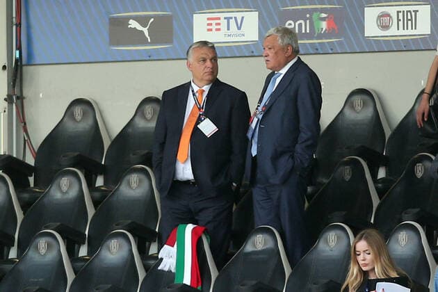 ROME, Italy - 07.06.2022: Hungarian premier Vktor Orban on the stand in the UEFA Nations League 2023 football match between Italy vs HUngary at Orogel Stadium-Dino Manuzzi in Cesena on 07 june 2022.  Copyright: xMarcoxIacobuccix xipa-agency.netx xMarcoxIacobuccix 0