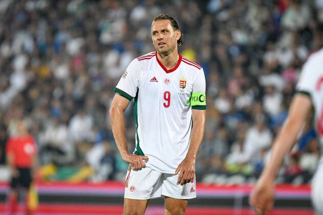 June 7, 2022, Cesena, Italy: Cesena, Italy, Dino Manuzzi stadium, June 07, 2022, Disappointment of Hungary s Adam Szalai during Italy vs Hungary - football UEFA Nations League match. football UEFA Nations League match - Italy vs Hungary, Cesena, Italy  - ZUMAl164 20220607_zsa_l164_064 Copyright: xEttorexGriffonix