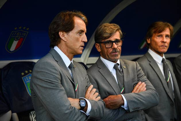 Photo Massimo Paolone LaPresse june 7, 2022 Cesena, Italy soccer Italy vs Hungary - UEFA Nations League League A Group 3 - Dino Manuzzi Orogel stadium In the pic: Roberto Mancini (Italia) and Alberico Evani (Italia)  Copyright: xMassimoxPaolone LaPressex
