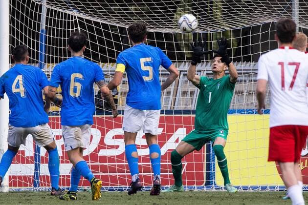 Mandatory Credit: Photo by Cinzia Camela LiveMedia Shutterstock (12976242dm) Alessandro Mercati of Italy U20 in action during the International Friendly, Länderspiel, Nationalmannschaft match between Italy U20 and Poland U20 at Stadio Riviera delle Palme on June 7, 2022 in San Benedetto del Tronto, Italy. Photo: Cinzia Camela. Other U20 Italy vs Poland, Stadio Riviera delle Palme, San Benedetto del Tronto, Italy - 07 Jun 2022 Other U20 Italy vs Poland, Stadio Riviera delle Palme, San Benedetto del Tronto, Italy - 07 Jun 2022 Copyright: xCinziaxCamela LiveMedia Shutterstockx 12976242dm