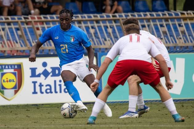 Football, U20, Test match, Italy - Poland