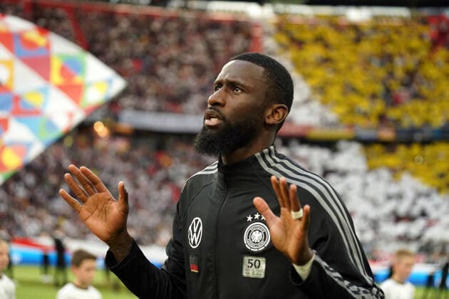 Football, Nations League, international match, Group C, Germany England, 07 06 2022, Allianzarena Munich Antonio Rüdiger, Ruediger , Germany