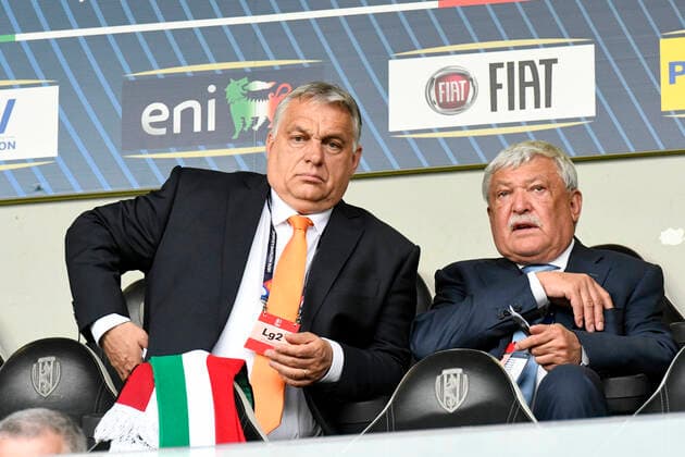 IPP20220607 Football - soccer: UEFA Nations League 2022 23, Italy (ITA) - Hungary (HUN), Viktor Orban Primo Ministro dell Ungheria (Verwendung nur in Deutschland - GERMANY ONLY) *** IPP20220607 Football soccer UEFA Nations League 2022 23, Italy ITA Hungary HUN , Viktor Orban Primo Ministro dell Ungheria Use only in Germany GERMANY ONLY 