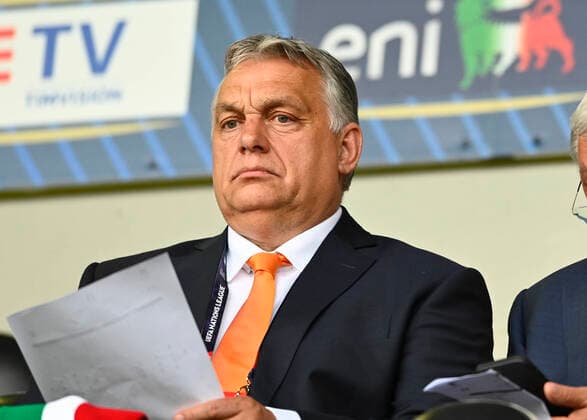 IPP20220607 Football - soccer: UEFA Nations League 2022 23, Italy (ITA) - Hungary (HUN), Viktor Orban Primo Ministro dell Ungheria (Verwendung nur in Deutschland - GERMANY ONLY) *** IPP20220607 Football soccer UEFA Nations League 2022 23, Italy ITA Hungary HUN , Viktor Orban Primo Ministro dell Ungheria Use only in Germany GERMANY ONLY 