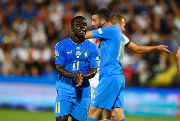 IPP20220607 Football - soccer: UEFA Nations League 2022 23, Italy (ITA) - Hungary (HUN), Gnonto (Verwendung nur in Deutschland - GERMANY ONLY) *** IPP20220607 Football soccer UEFA Nations League 2022 23, Italy ITA Hungary HUN , Gnonto use only in Germany GERMANY ONLY 