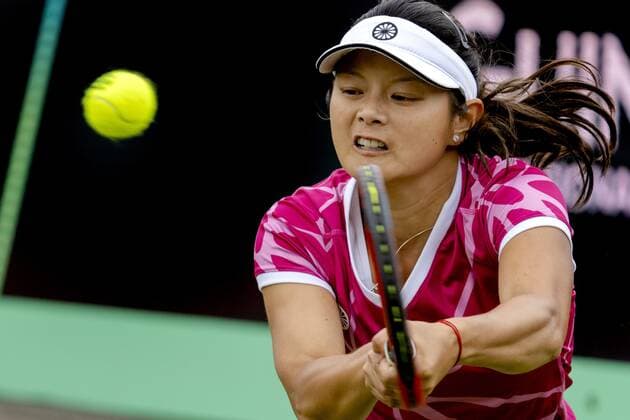 ROSMALEN Tennis star Arianne Hartono in action at the international tennis tournament Libema Open The combined Dutch tennis tournament for men and women will be held on the grass courts of Autotron for twelve days ANP SANDER KING xVIxANPxSportx xxANPxIVx 450038365 originalFilename: 450038365.jpg