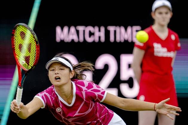 ROSMALEN Tennis star Arianne Hartono in action at the international tennis tournament Libema Open The combined Dutch tennis tournament for men and women will be held on the grass courts of Autotron for twelve days ANP SANDER KING xVIxANPxSportx xxANPxIVx 450040338 originalFilename: 450040338.jpg