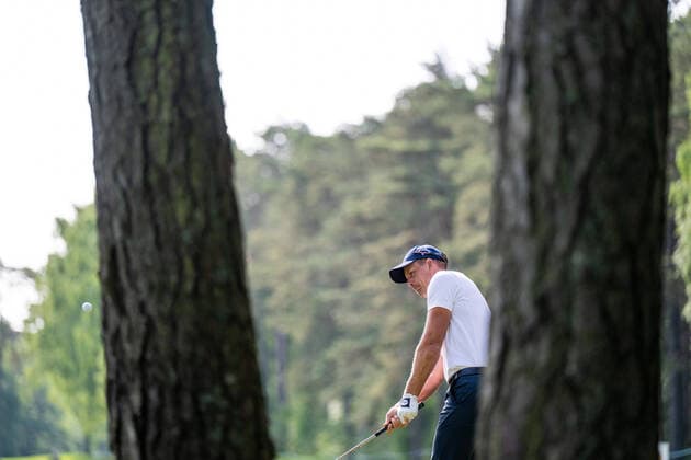 220609 Henrik Stenson of Sweden during the first round of the Scandinavian Mixed golf tournament on June 9, 2022 in Halmstad Photo Mathias Bergeld BILDBYRAN kod MB MB0395 golf scandinavian mixed day 1 bbeng sweden sverige,  Copyright: MATHIASxBERGELD BB220609MB007