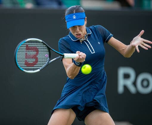Rothesay Open Nottingham Day One Ajla Tomljanovic during the Second Round match of the Rothesay Open Nottingham Day One at Nottingham Tennis Centre, Nottingham Content Not Available For UK Newspapers Copyright: xDarrenxWoolleyx FIL-16999-0093 UK Newspapers OUT