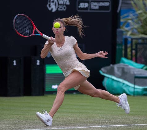 Rothesay Open Nottingham Day One Camila Giorgi during the Second Round match of the Rothesay Open Nottingham Day One at Nottingham Tennis Centre, Nottingham Content Not Available For UK Newspapers Copyright: xDarrenxWoolleyx FIL-16999-0044 UK Newspapers OUT