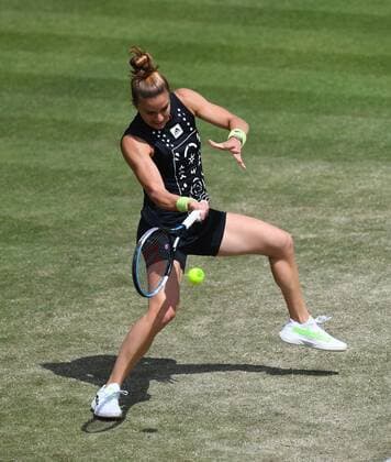 Mandatory Credit: Photo by Anna Gowthorpe Shutterstock (12979624w) Maria Sakkari of Greece during her quarter final match Rothesay Open, Tennis, Nottingham Tennis Centre, Nottingham, UK - 10 Jun 2022 Rothesay Open, Tennis, Nottingham Tennis Centre, Nottingham, UK - 10 Jun 2022  Copyright: xAnnaxGowthorpe Shutterstockx 12979624w