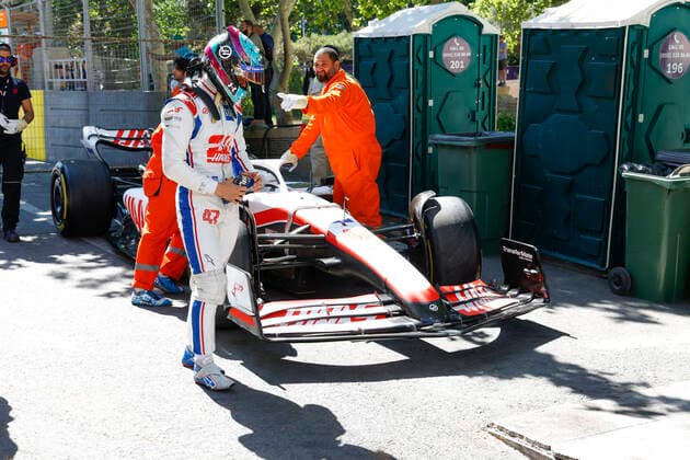 47 Mick Schumacher DEU, Haas F1 Team , F1 Grand Prix of Azerbaijan at Baku City Circuit on June 10, 2022 in Baku, Azerbaijan Photo by HOCH ZWEI Baku Azerbaijan