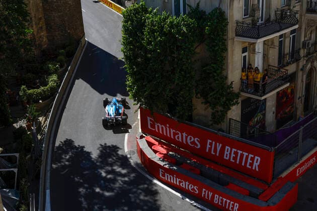 14 Fernando Alonso ESP, BWT Alpine F1 Team , F1 Grand Prix of Azerbaijan at Baku City Circuit on June 10, 2022 in Baku, Azerbaijan Photo by HOCH ZWEI Baku Azerbaijan