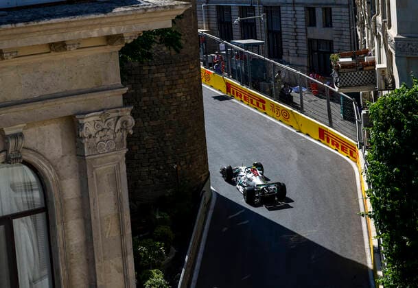 44 Lewis Hamilton GBR, Mercedes AMG Petronas F1 Team , F1 Grand Prix of Azerbaijan at Baku City Circuit on June 10, 2022 in Baku, Azerbaijan Photo by HOCH ZWEI Baku Azerbaijan