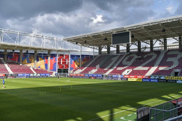 Finnish footballers at the official pre-match training session against Romania, counting for the League of Nations, held at the Rapid Giulesti Stadium in Bucharest, Friday, June 10, 2022 Bucharest Copyright: xRazvanxPasarica SPORTxPICTURESx
