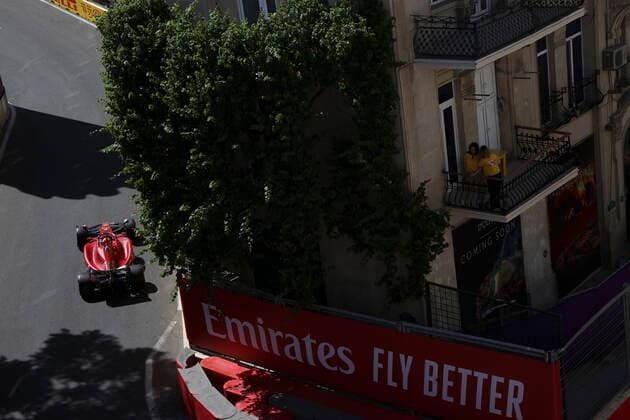 16 Charles Leclerc MCO, Scuderia Ferrari , F1 Grand Prix of Azerbaijan at Baku City Circuit on June 10, 2022 in Baku, Azerbaijan Photo by HOCH ZWEI Baku Azerbaijan