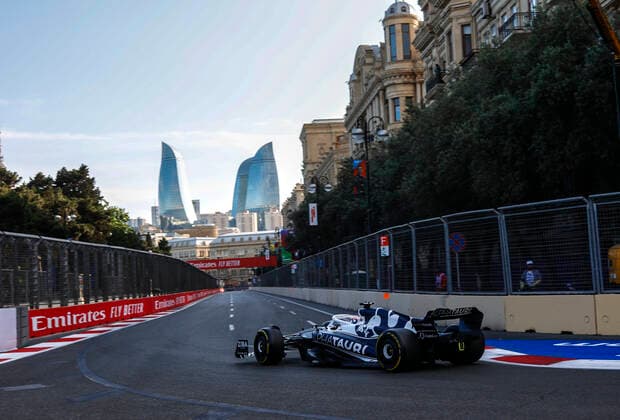 10 Pierre Gasly FRA, Scuderia AlphaTauri , F1 Grand Prix of Azerbaijan at Baku City Circuit on June 10, 2022 in Baku, Azerbaijan Photo by HOCH ZWEI Baku Azerbaijan