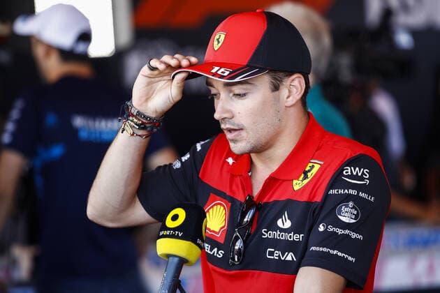 Sport Bilder des Tages LECLERC Charles (mco), Scuderia Ferrari F1-75, portrait during the Formula 1 Azerbaijan Grand Prix 2022, 8th round of the 2022 FIA Formula One World Championship, WM, Weltmeisterschaft on the Baku City Circuit, from June 10 to 12, 2022 in Baku, Azerbaijan - F1 - AZERBAIJAN GRAND PRIX 2022 DPPI Panoramic  00122020__B3_1594