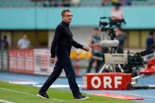 SOCCER - NL, AUT vs FRA VIENNA,AUSTRIA,10.JUN.22 - SOCCER - UEFA Nations League, OEFB international match, Länderspiel, Nationalmannschaft Austria vs France. Image shows head coach Ralf Rangnick (AUT).  GEPAxpictures xJohannesxFriedl