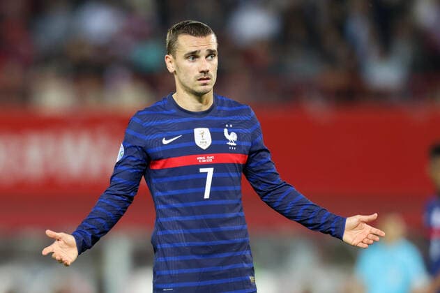 SOCCER - NL, AUT vs FRA VIENNA,AUSTRIA,10.JUN.22 - SOCCER - UEFA Nations League, OEFB international match, Länderspiel, Nationalmannschaft Austria vs France. Image shows Antoine Griezmann (FRA)  GEPAxpictures xGEPAxpictures xArminxRauthner
