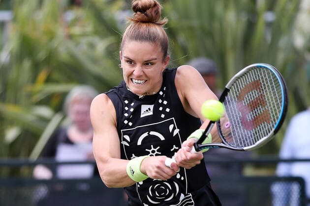 TENNIS - WTA, Tennis Damen Nottingham Open 2022 NOTTINGHAM,ENGLAND,10.JUN.22 - TENNIS - WTA Tour, Nottingham Open. Image shows Maria Sakkari (GRE).  GEPAxpictures xAlanxGrieves