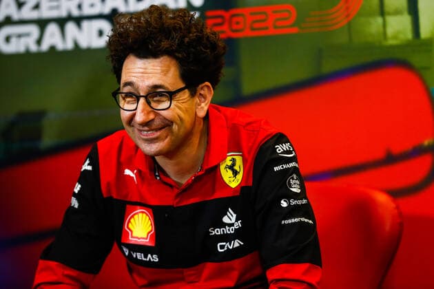 BINOTTO Mattia (ita), Managing Director of the Scuderia Ferrari, portrait during the Formula 1 Azerbaijan Grand Prix 2022, 8th round of the 2022 FIA Formula One World Championship, WM, Weltmeisterschaft on the Baku City Circuit, from June 10 to 12, 2022 in Baku, Azerbaijan - F1 - AZERBAIJAN GRAND PRIX 2022 DPPI Panoramic  GP2208_082832_X4I9006