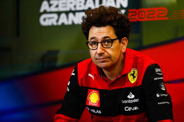 BINOTTO Mattia (ita), Managing Director of the Scuderia Ferrari, portrait during the Formula 1 Azerbaijan Grand Prix 2022, 8th round of the 2022 FIA Formula One World Championship, WM, Weltmeisterschaft on the Baku City Circuit, from June 10 to 12, 2022 in Baku, Azerbaijan - F1 - AZERBAIJAN GRAND PRIX 2022 DPPI Panoramic  GP2208_082803_X4I8995