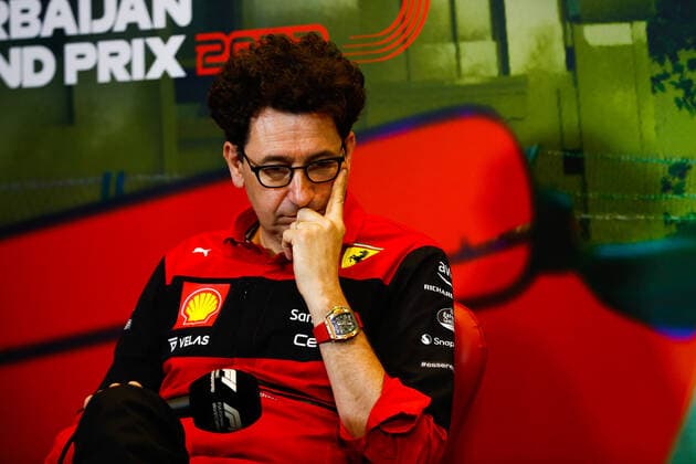 BINOTTO Mattia (ita), Managing Director of the Scuderia Ferrari, portrait during the Formula 1 Azerbaijan Grand Prix 2022, 8th round of the 2022 FIA Formula One World Championship, WM, Weltmeisterschaft on the Baku City Circuit, from June 10 to 12, 2022 in Baku, Azerbaijan - F1 - AZERBAIJAN GRAND PRIX 2022 DPPI Panoramic  GP2208_083108_X4I9035