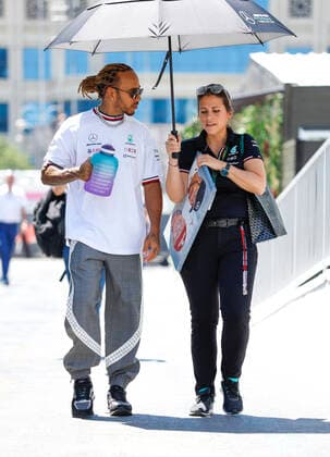 44 Lewis Hamilton GBR, Mercedes AMG Petronas F1 Team , F1 Grand Prix of Azerbaijan at Baku City Circuit on June 11, 2022 in Baku, Azerbaijan Photo by HOCH ZWEI Baku Azerbaijan