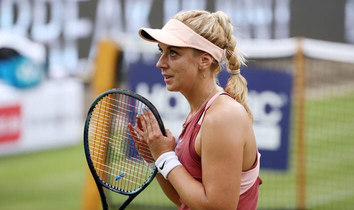 Sabine Lisicki GER vs Asia Muhammad USA tennis bett1 open WTA 500 tournament on grass women season 2021 2022 11 06 2022