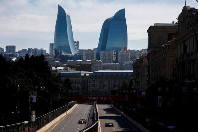 3 Daniel Ricciardo AUS, McLaren F1 Team , F1 Grand Prix of Azerbaijan at Baku City Circuit on June 11, 2022 in Baku, Azerbaijan Photo by HOCH ZWEI Baku Azerbaijan
