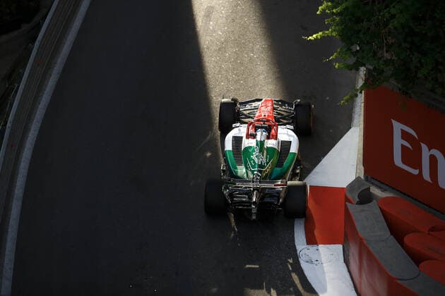 77 BOTTAS Valtteri (fin), Alfa Romeo F1 Team ORLEN C42, action during the Formula 1 Azerbaijan Grand Prix 2022, 8th round of the 2022 FIA Formula One World Championship, WM, Weltmeisterschaft on the Baku City Circuit, from June 10 to 12, 2022 in Baku, Azerbaijan - F1 - AZERBAIJAN GRAND PRIX 2022 DPPI Panoramic  _B3_3396