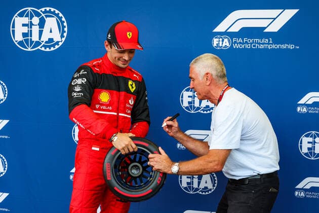 LECLERC Charles (mco), Scuderia Ferrari F1-75, portrait during the Formula 1 Azerbaijan Grand Prix 2022, 8th round of the 2022 FIA Formula One World Championship, WM, Weltmeisterschaft on the Baku City Circuit, from June 10 to 12, 2022 in Baku, Azerbaijan - F1 - AZERBAIJAN GRAND PRIX 2022 DPPI Panoramic  20220611_GOOD7339