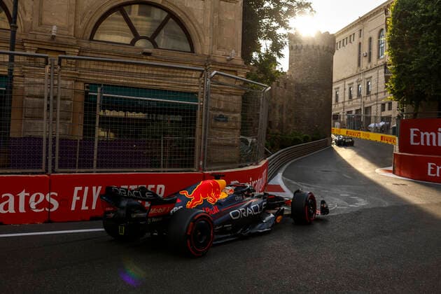 1 Max Verstappen NLD, Oracle Red Bull Racing , F1 Grand Prix of Azerbaijan at Baku City Circuit on June 11, 2022 in Baku, Azerbaijan Photo by HOCH ZWEI Baku Azerbaijan