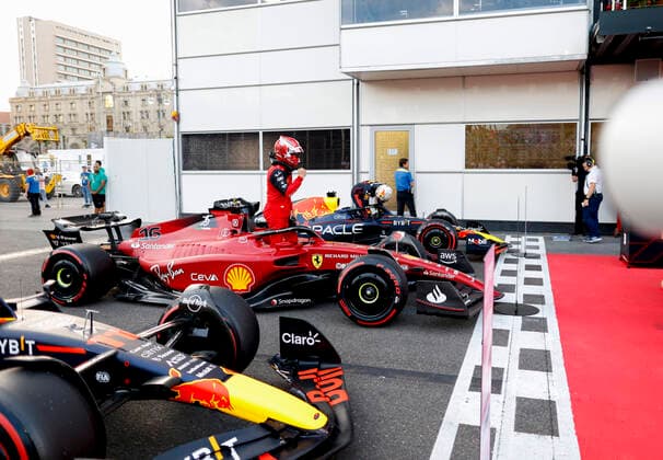 16 Charles Leclerc MCO, Scuderia Ferrari , F1 Grand Prix of Azerbaijan at Baku City Circuit on June 11, 2022 in Baku, Azerbaijan Photo by HOCH ZWEI Baku Azerbaijan