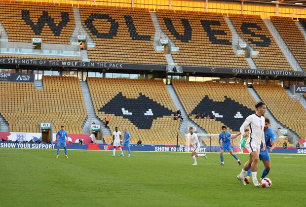 Mandatory Credit: Photo by Ryan Browne Shutterstock (12979657z) Jack Grealish of England. England v Italy, UEFA Nations League, Group A3, International Football, Molineux, Wolverhampton, UK - 11 Jun 2022 EDITORIAL USE ONLY No use with unauthorised audio, video, data, fixture lists, club league logos or live services. Online in-match use limited to 120 images, no video emulation. No use in betting, games or single club league player publications. England v Italy, UEFA Nations League, Group A3, International Football, Molineux, Wolverhampton, UK - 11 Jun 2022 EDITORIAL USE ONLY No use with unauthorised audio, video, data, fixture lists, club league logos or live services. Online in-match use limited to 120 images, no video emulation. No use in betting, games or single club league player publications. Copyright: xRyanxBrowne Shutterstockx 12979657z
