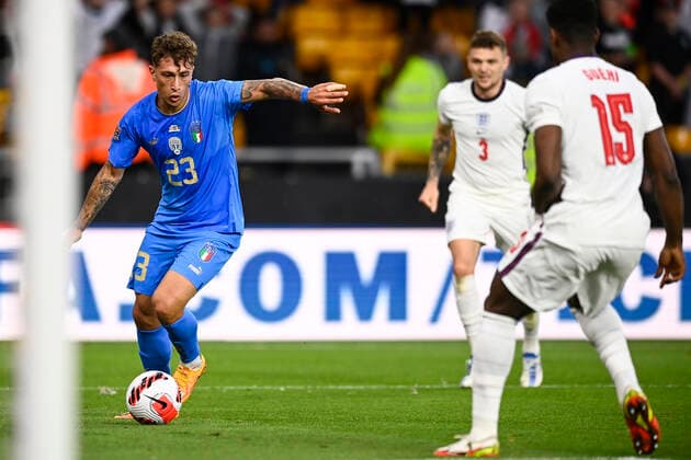 Photo LaPresse - Fabio Ferrari June, 11 2022 Wolverhampton, United Kingdom soccer England vs Italy - Uefa Nations League - Group C 3 6 - Molineux Stadium. In the pic:esposito (Italy)  Copyright: xFabioxFerrari LaPressex