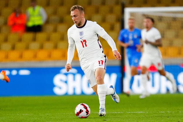 11th June 2022; Molineux Stadium, Wolverhampton, West Midlands, England; UEFA Nations League Football, England versus Italy; Jarrod Bowen of England  ActionPlus12399034 GrahamxWilson