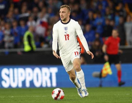 Wolverhampton, England, 11th June 2022. Jarrod Bowen of England during the UEFA Nations League match at Molineux, Wolverhampton. Picture credit should read: Darren Staples Sportimage EDITORIAL USE ONLY. No use with unauthorised audio, video, data, fixture lists, club league logos or live services. Online in-match use limited to 120 images, no video emulation. No use in betting, games or single club league player publications. SPI-1732-0158