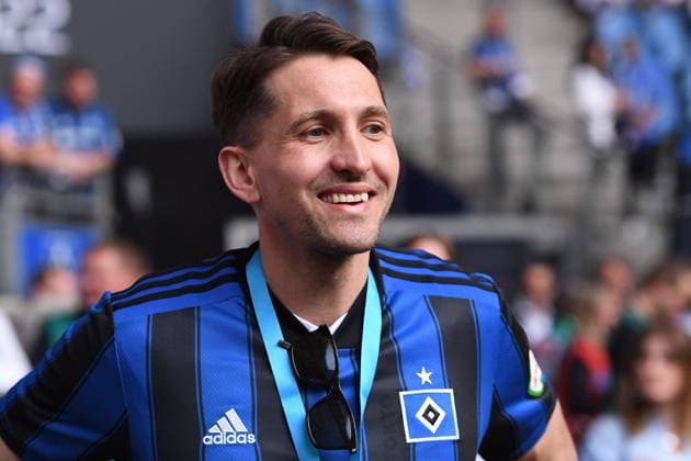 Soccer 1 Bundesliga Relegation second leg Hamburger SV Hertha BSC Berlin on 23 05 2022 at Volksparkstadion in Hamburg Rene Adler DFL regulations prohibit any use of photographs as image sequences and or quasi video xHDx