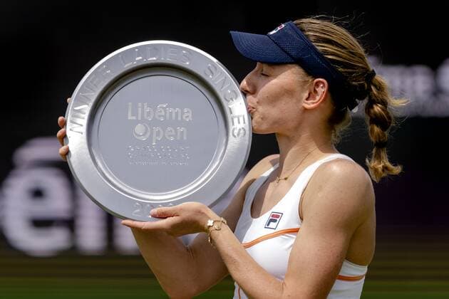 2022 06 12 13 32 19 ROSMALEN Tennis player Ekaterina Alexandrova Russia wins the final of the international tennis tournament Libema Open The combined Dutch tennis tournament for men and women will be held on the grass courts of Autotron for twelve days ANP SANDER KONING netherlands out belgium out Rosmalen xVIxxIVx 450315416 originalFilename: 0160921263st.jpg