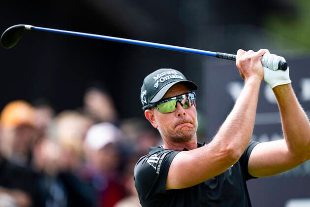 Henrik Stenson of Sweden hits from first tee during the final round of the Scandinavian Mixed at Halmstad Golf Club, Sweden on Sunday, June 12, 2022. HALMSTAD SWEDEN GOLF x10050x  Copyright: xPontusxLundahl TTx SWEDEN SCANDINAVIAN MIXED