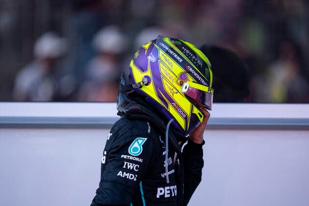 June 12, 2022, Baku, Azerbaijan: LEWIS HAMILTON of Great Britain and Mercedes-AMG F1 Team after the 2022 FIA Formula 1 Azerbaijan Grand Prix at Baku City Circuit in Baku, Azerbaijan. Baku Azerbaijan - ZUMAg147 20220612_zap_g147_010 Copyright: xJamesxGasperottix