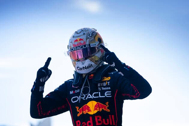 June 12, 2022, Baku, Azerbaijan: MAX VERSTAPPEN of the Netherlands and Red Bull Racing celebrates after winning the 2022 FIA Formula 1 Azerbaijan Grand Prix at Baku City Circuit in Baku, Azerbaijan. Baku Azerbaijan - ZUMAg147 20220612_zap_g147_018 Copyright: xJamesxGasperottix