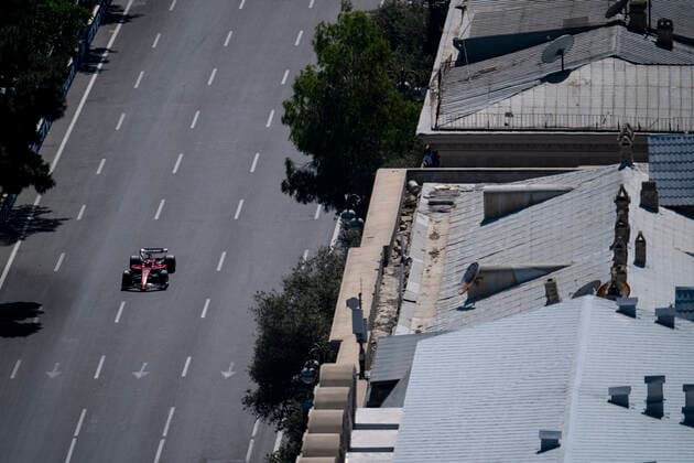 June 12, 2022, Baku, Azerbaijan: CHARLES LECLERC of Monaco and Scuderia Ferrari drives during the 2022 FIA Formula 1 Azerbaijan Grand Prix at Baku City Circuit in Baku, Azerbaijan. Baku Azerbaijan - ZUMAg147 20220612_zap_g147_067 Copyright: xJamesxGasperottix