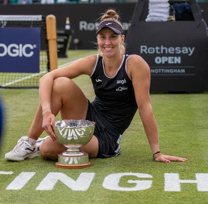 Rothesay Open Nottingham Day Four Beatriz Haddad Maia celebrates winning during the Womens Finals match of the Rothesay Open Nottingham Day Four at Nottingham Tennis Centre, Nottingham Content Not Available For UK Newspapers Copyright: xDarrenxWoolleyx FIL-17005-0003 UK Newspapers OUT